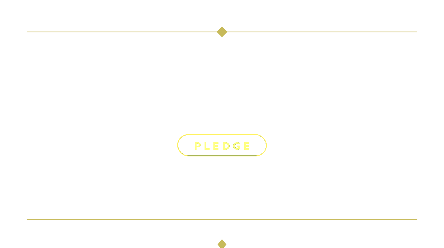 Back label showing the ten percent pledge